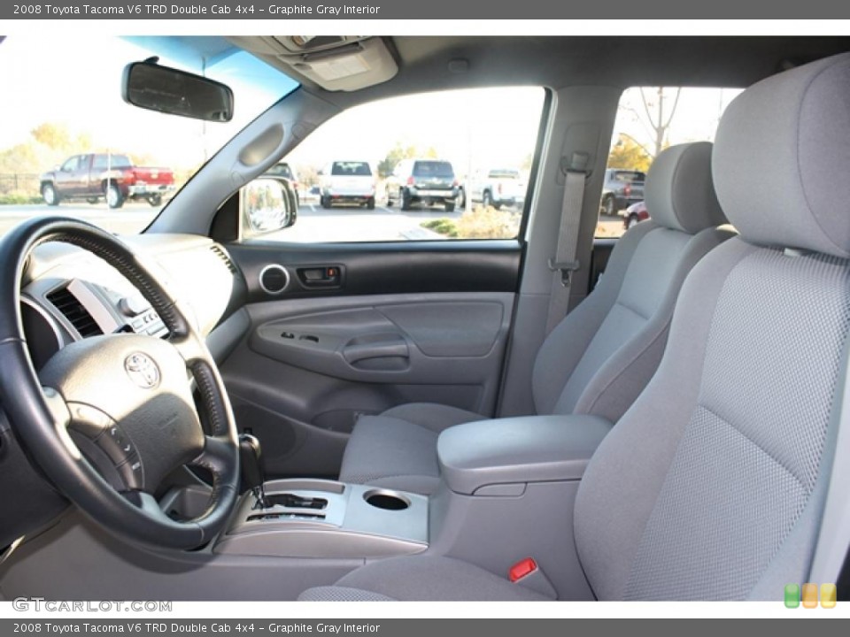 Graphite Gray Interior Photo for the 2008 Toyota Tacoma V6 TRD Double Cab 4x4 #39132663