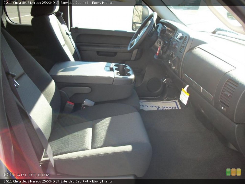 Ebony Interior Photo for the 2011 Chevrolet Silverado 2500HD LT Extended Cab 4x4 #39132679