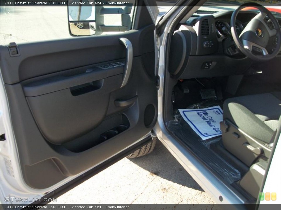 Ebony Interior Door Panel for the 2011 Chevrolet Silverado 2500HD LT Extended Cab 4x4 #39132751