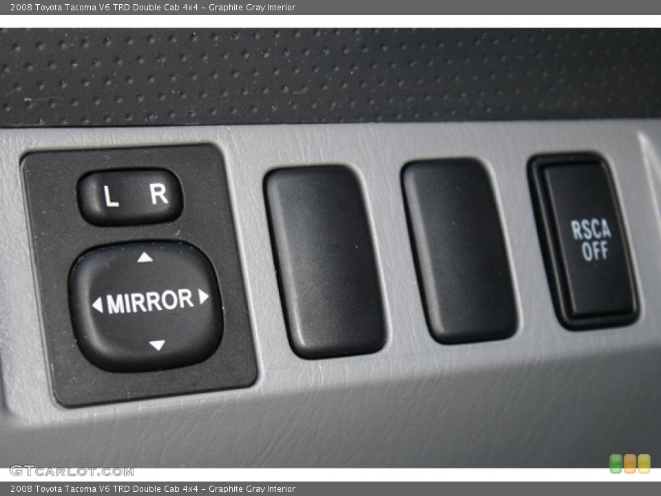 Graphite Gray Interior Controls for the 2008 Toyota Tacoma V6 TRD Double Cab 4x4 #39132979