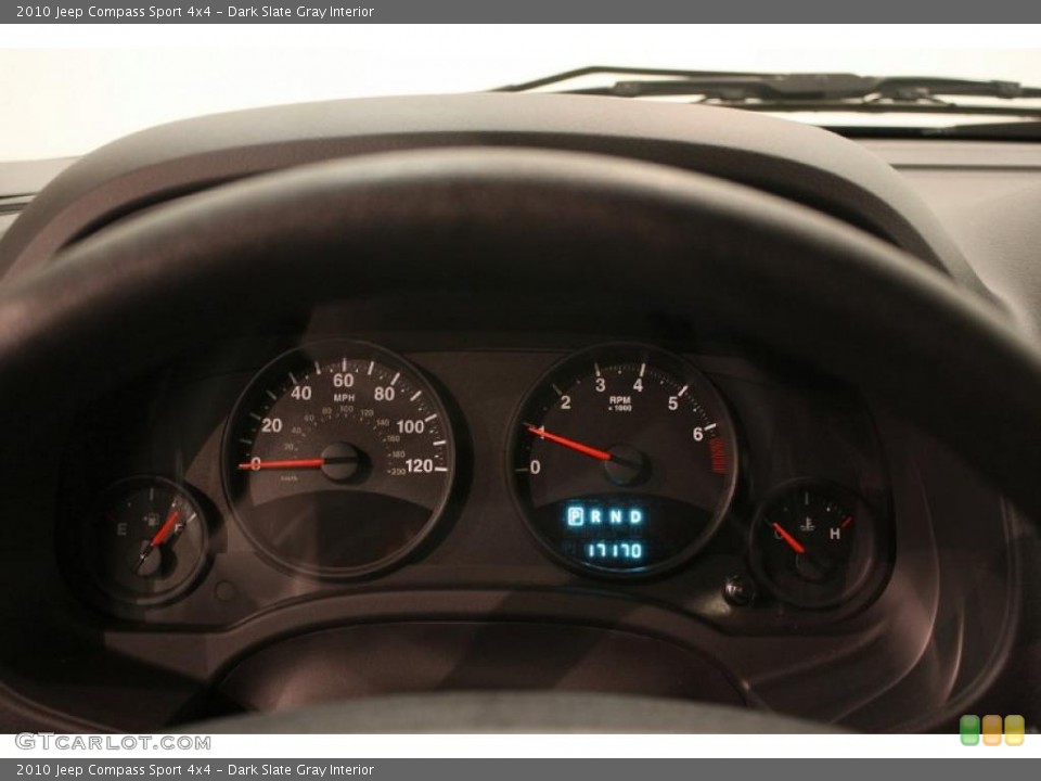 Dark Slate Gray Interior Gauges for the 2010 Jeep Compass Sport 4x4 #39133755