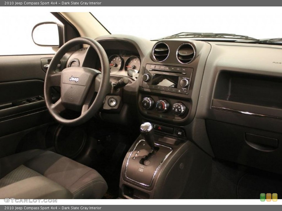 Dark Slate Gray Interior Dashboard for the 2010 Jeep Compass Sport 4x4 #39133823