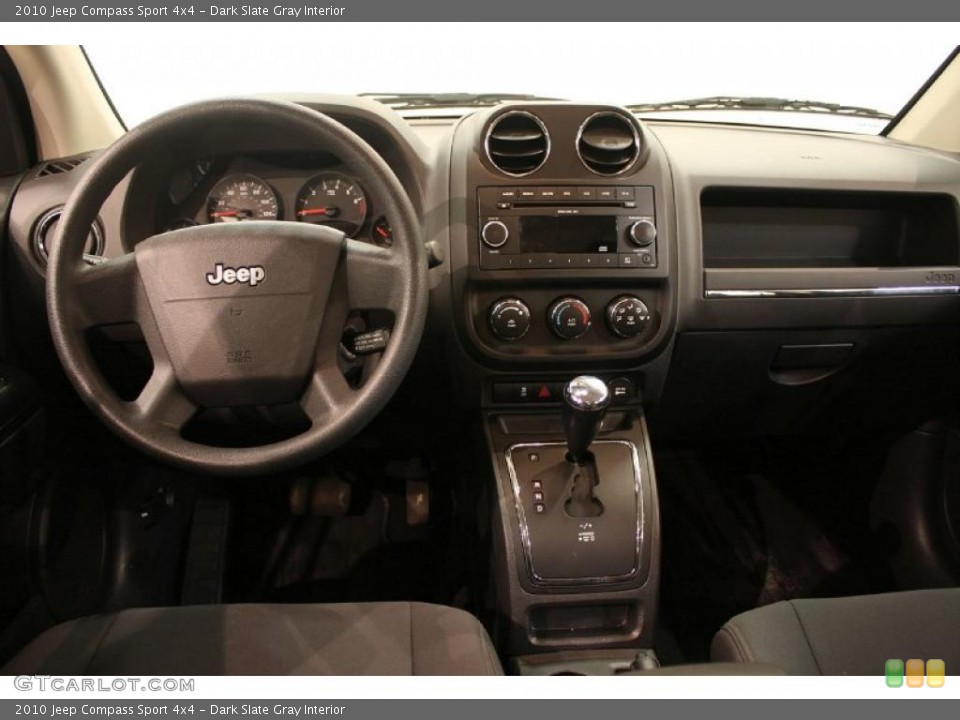 Dark Slate Gray Interior Dashboard for the 2010 Jeep Compass Sport 4x4 #39133876