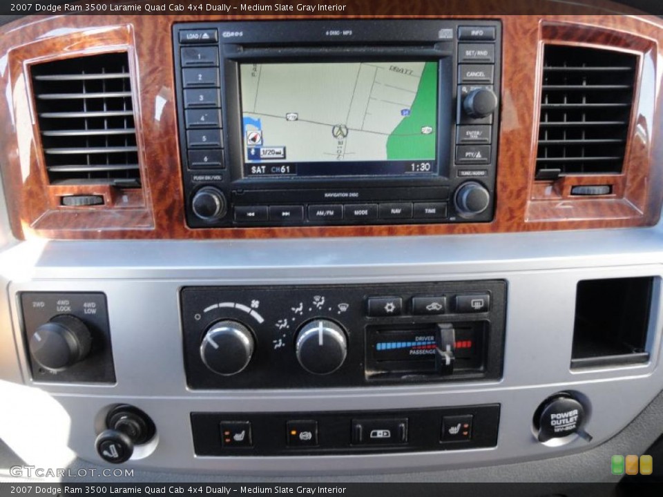 Medium Slate Gray Interior Controls for the 2007 Dodge Ram 3500 Laramie Quad Cab 4x4 Dually #39133887