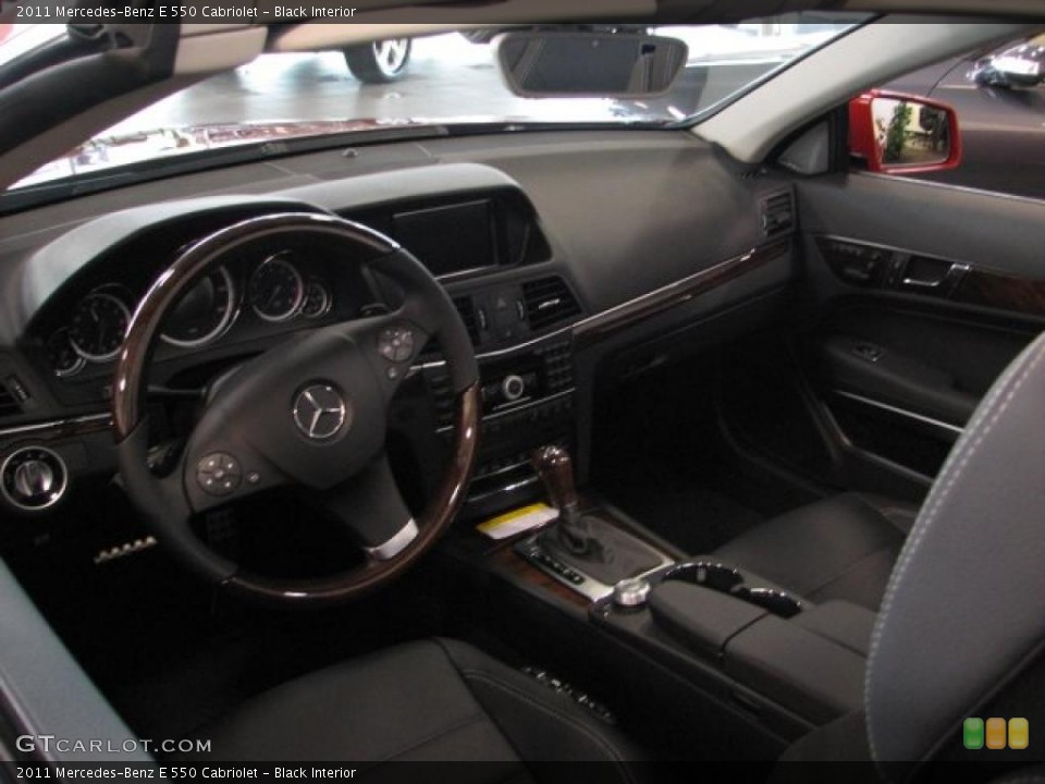 Black Interior Prime Interior for the 2011 Mercedes-Benz E 550 Cabriolet #39134039