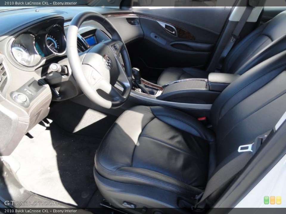 Ebony Interior Photo for the 2010 Buick LaCrosse CXL #39134079