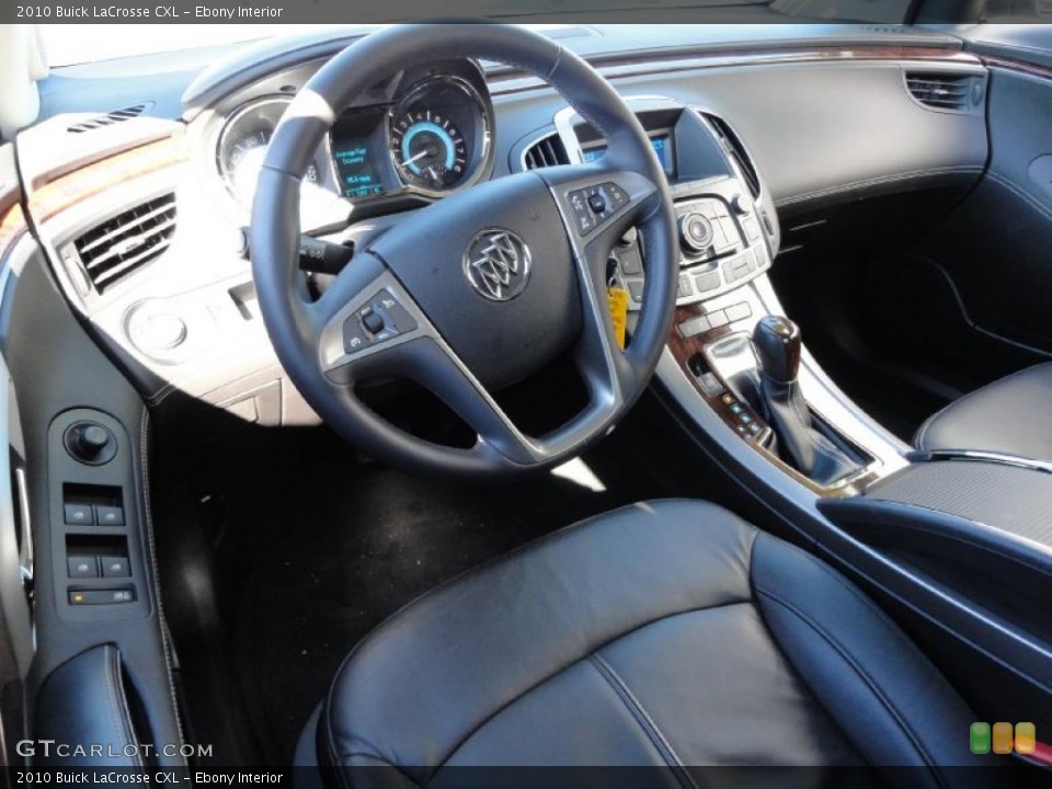 Ebony Interior Photo for the 2010 Buick LaCrosse CXL #39134087