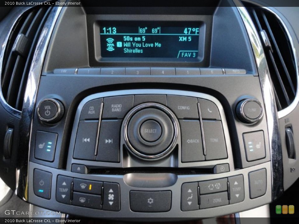 Ebony Interior Controls for the 2010 Buick LaCrosse CXL #39134123