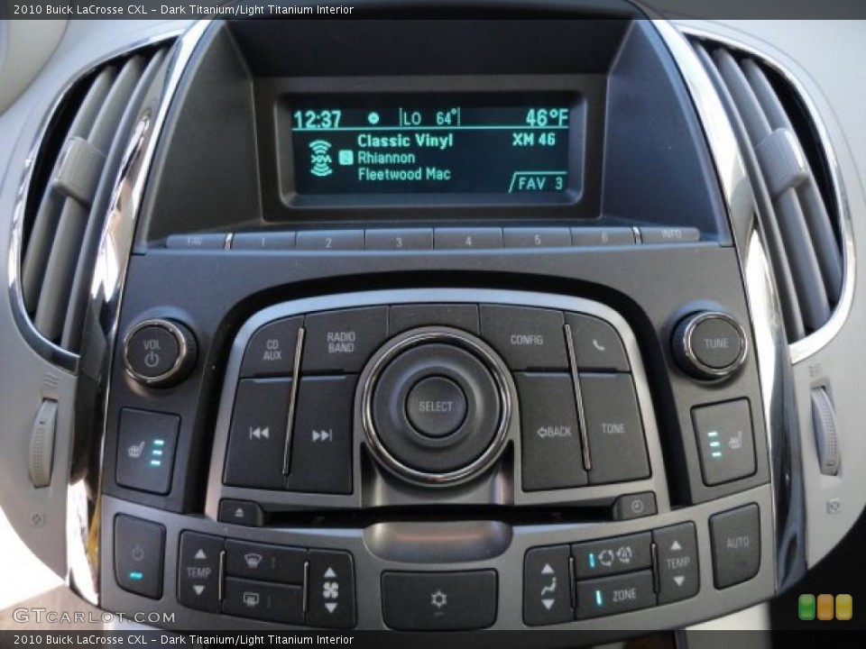 Dark Titanium/Light Titanium Interior Controls for the 2010 Buick LaCrosse CXL #39134619