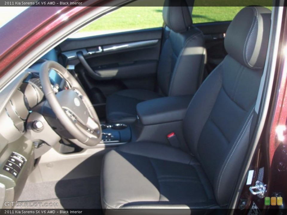 Black Interior Photo for the 2011 Kia Sorento SX V6 AWD #39134667