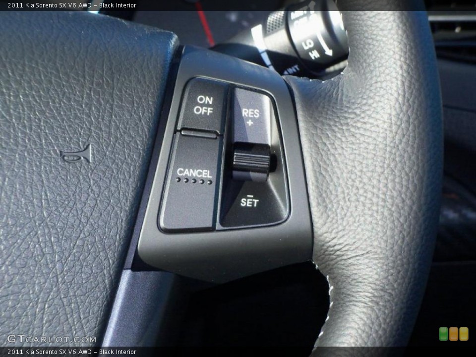 Black Interior Controls for the 2011 Kia Sorento SX V6 AWD #39134787