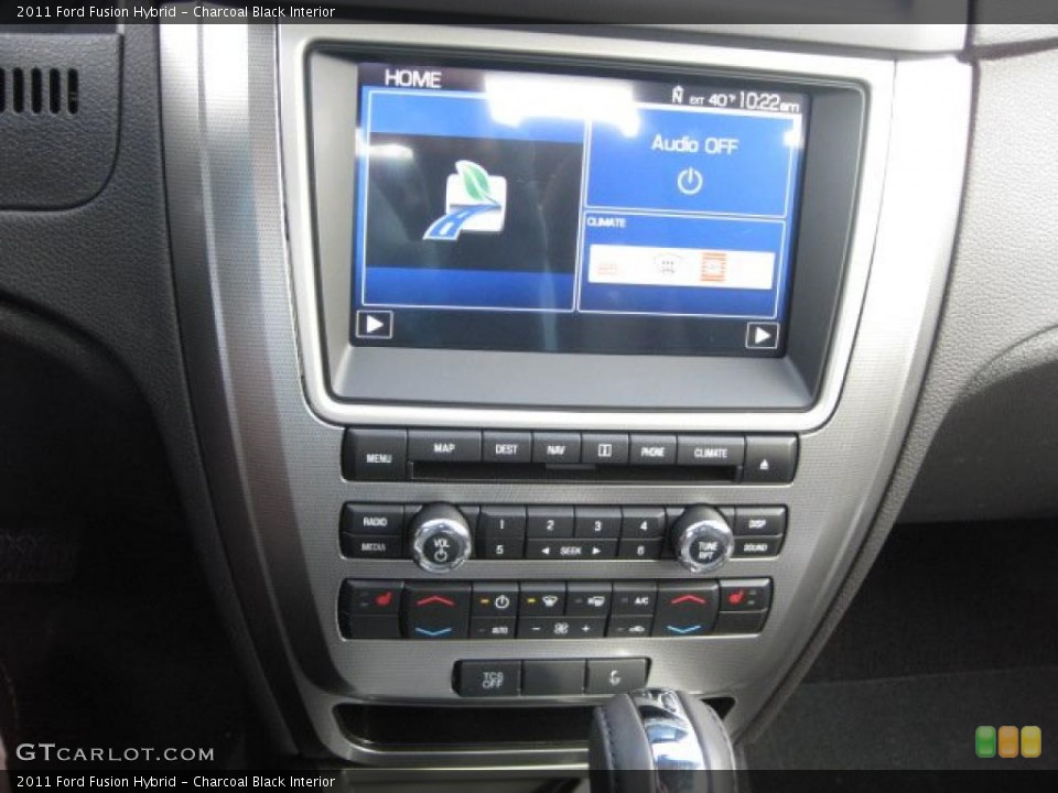 Charcoal Black Interior Controls for the 2011 Ford Fusion Hybrid #39135315
