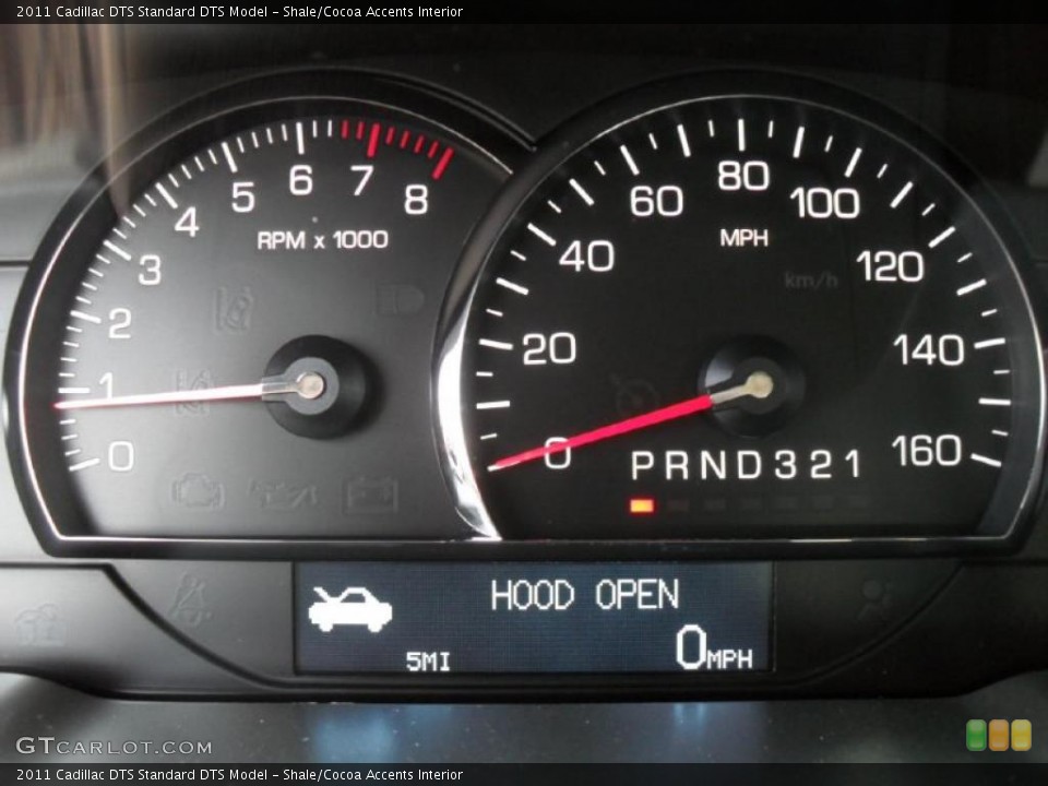 Shale/Cocoa Accents Interior Gauges for the 2011 Cadillac DTS  #39136730