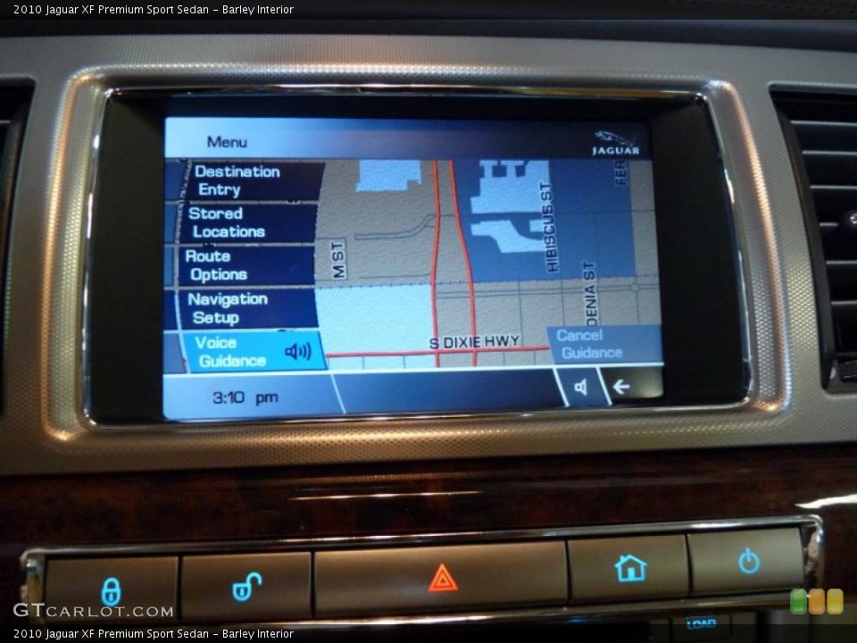 Barley Interior Navigation for the 2010 Jaguar XF Premium Sport Sedan #39136962