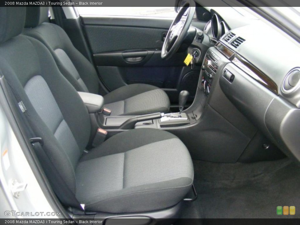 Black Interior Photo for the 2008 Mazda MAZDA3 i Touring Sedan #39137194