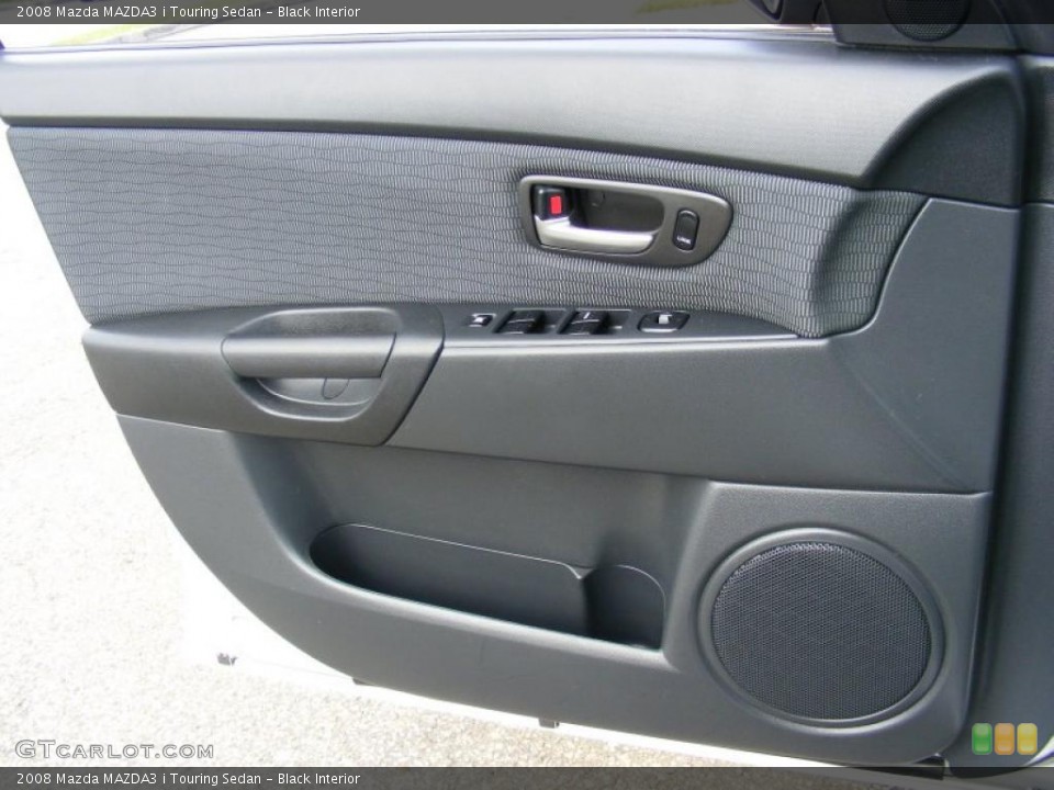 Black Interior Door Panel for the 2008 Mazda MAZDA3 i Touring Sedan #39137410