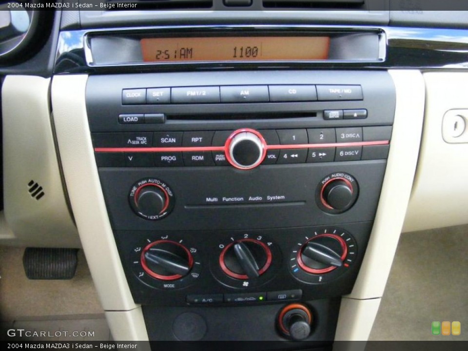 Beige Interior Controls for the 2004 Mazda MAZDA3 i Sedan #39137862