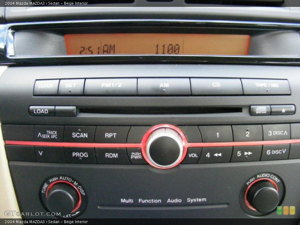 Beige Interior Controls for the 2004 Mazda MAZDA3 i Sedan #39137882