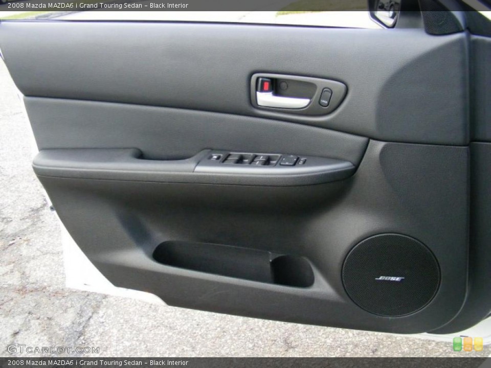 Black Interior Door Panel for the 2008 Mazda MAZDA6 i Grand Touring Sedan #39138966