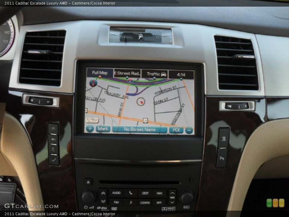 Cashmere/Cocoa Interior Navigation for the 2011 Cadillac Escalade Luxury AWD #39139362
