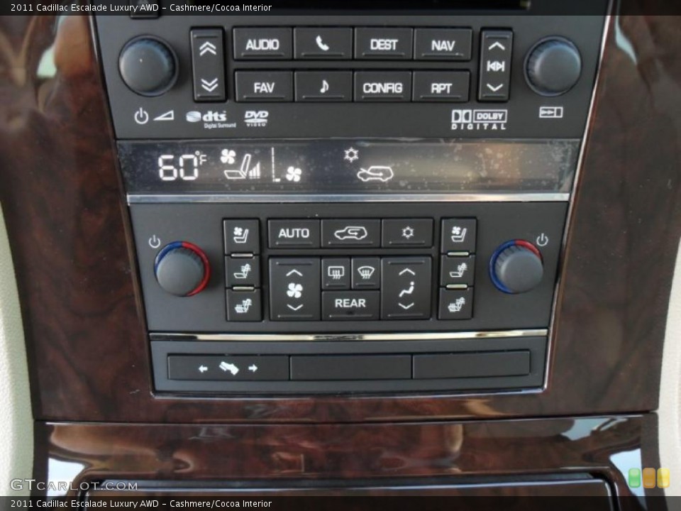 Cashmere/Cocoa Interior Controls for the 2011 Cadillac Escalade Luxury AWD #39139374