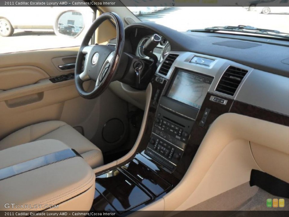 Cashmere/Cocoa Interior Dashboard for the 2011 Cadillac Escalade Luxury AWD #39139486