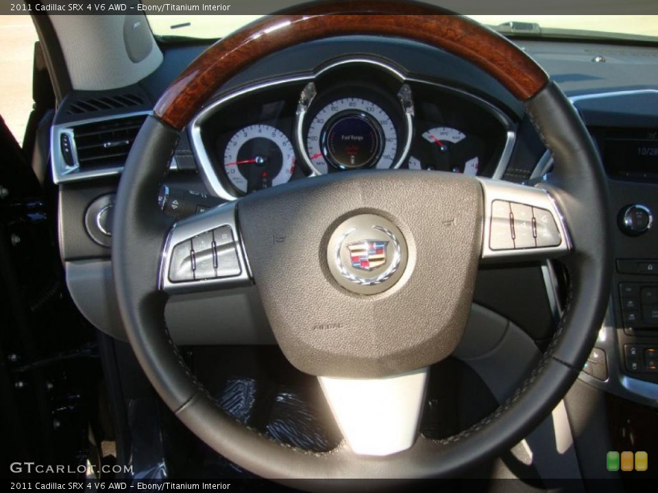 Ebony/Titanium Interior Steering Wheel for the 2011 Cadillac SRX 4 V6 AWD #39140278