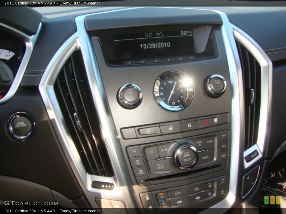 Ebony/Titanium Interior Controls for the 2011 Cadillac SRX 4 V6 AWD #39140306