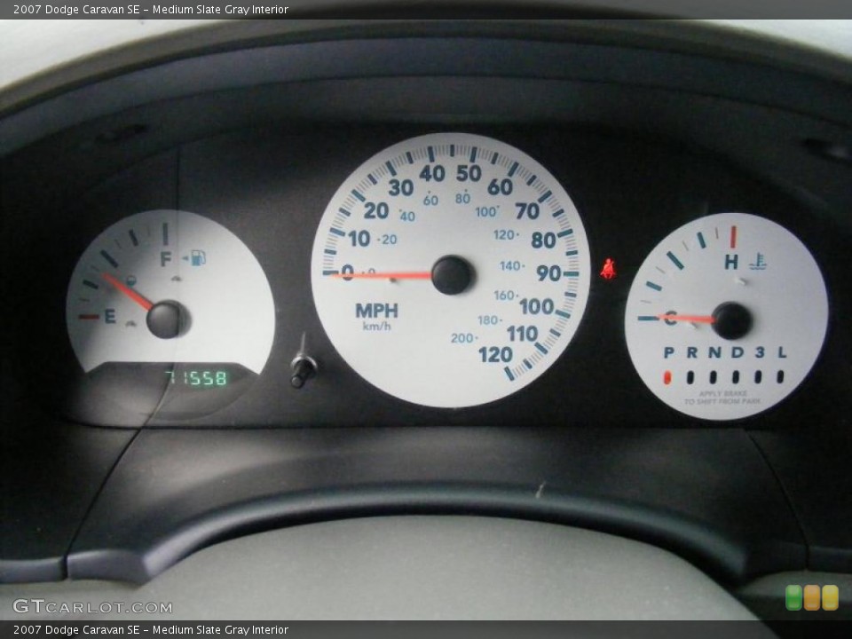 Medium Slate Gray Interior Gauges for the 2007 Dodge Caravan SE #39140362