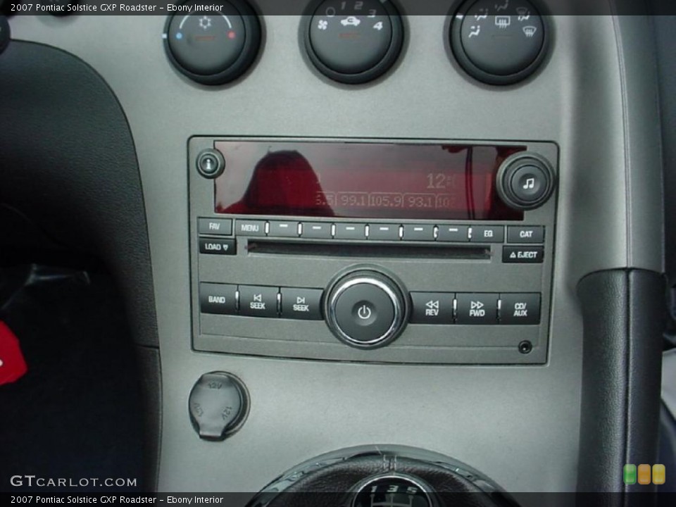 Ebony Interior Controls for the 2007 Pontiac Solstice GXP Roadster #39141422