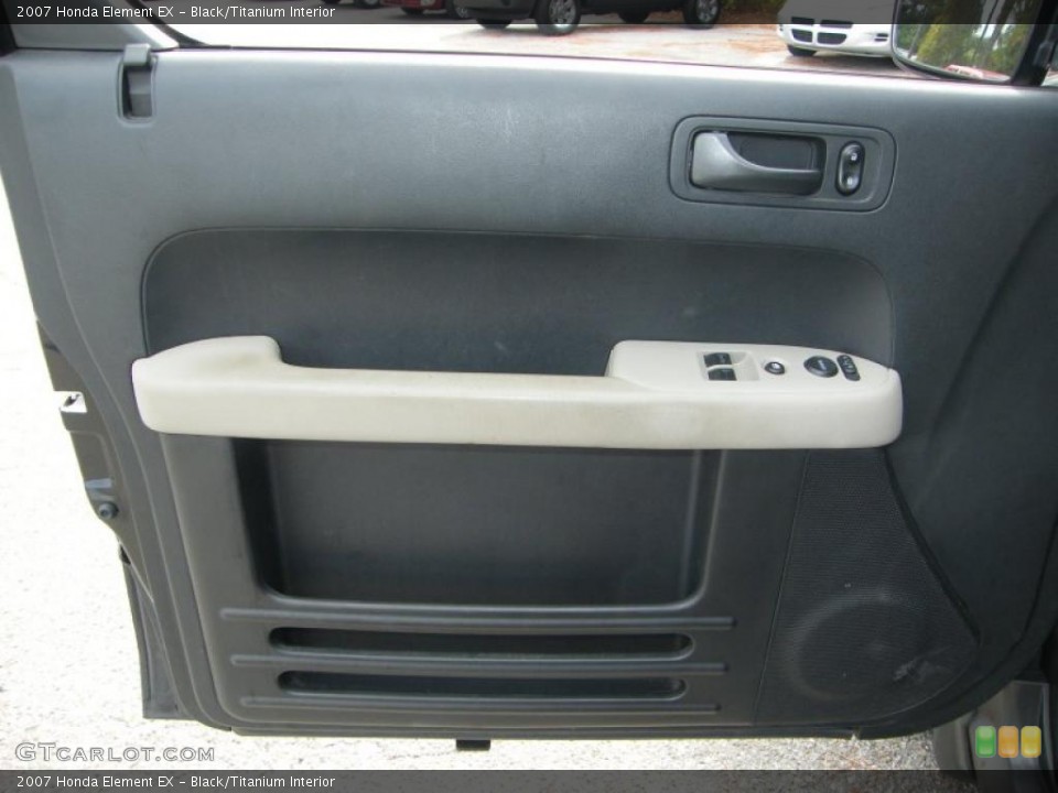 Black/Titanium Interior Door Panel for the 2007 Honda Element EX #39141742