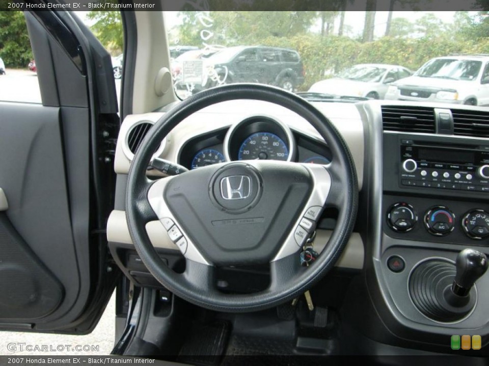 Black/Titanium Interior Steering Wheel for the 2007 Honda Element EX #39141762