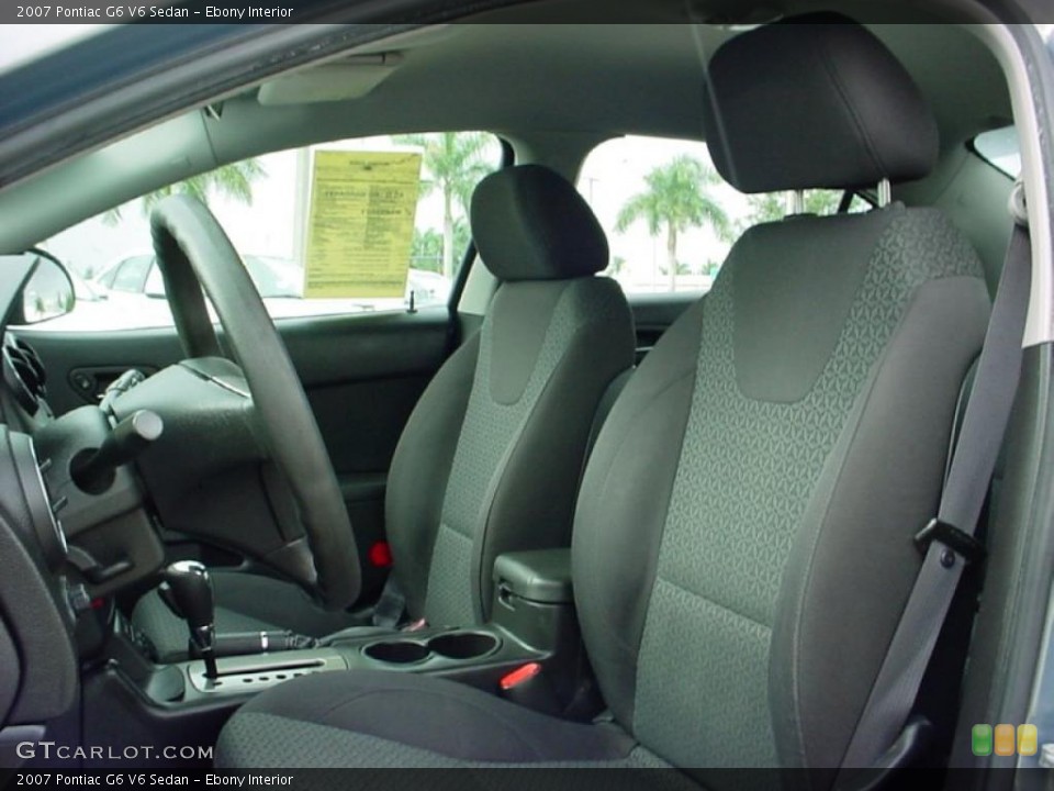 Ebony Interior Photo for the 2007 Pontiac G6 V6 Sedan #39141942