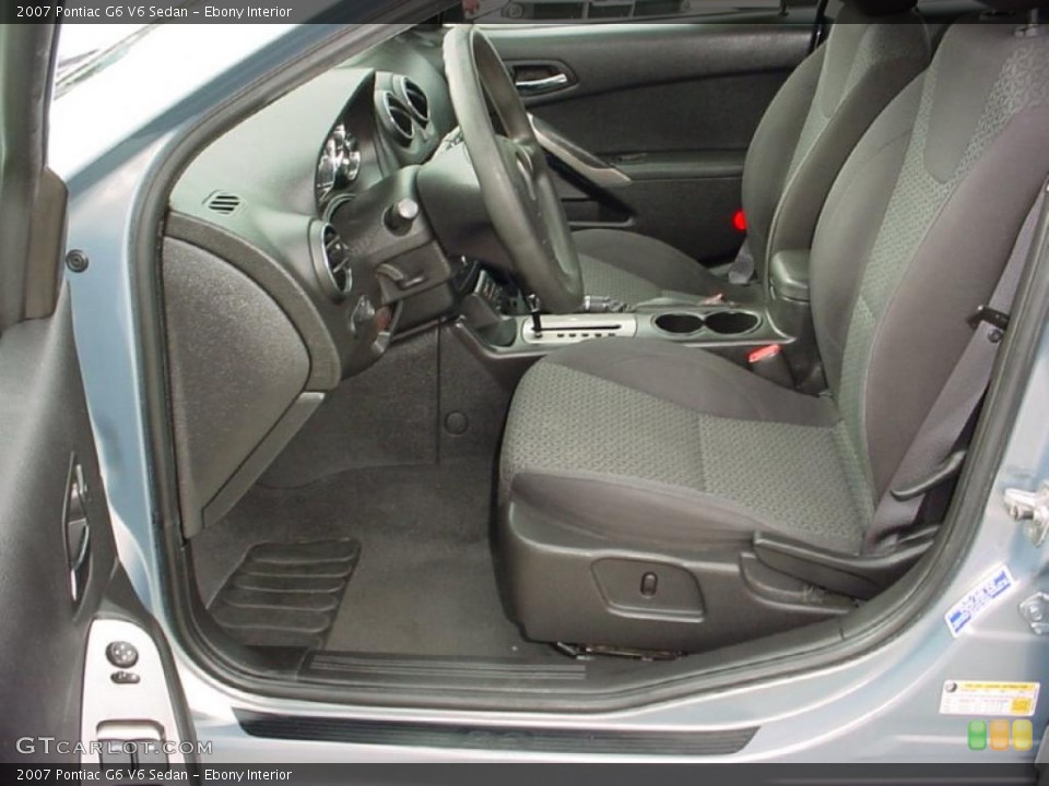 Ebony Interior Photo for the 2007 Pontiac G6 V6 Sedan #39141954