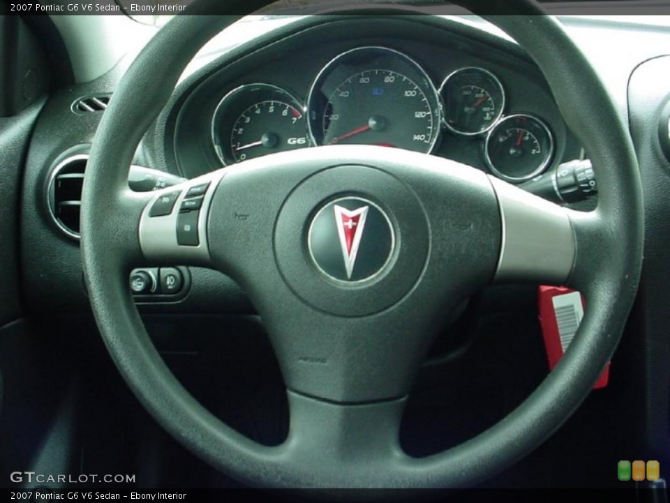 Ebony Interior Steering Wheel for the 2007 Pontiac G6 V6 Sedan #39142014