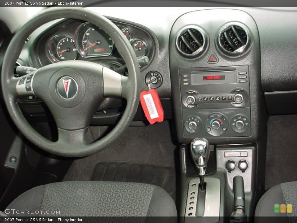 Ebony Interior Dashboard for the 2007 Pontiac G6 V6 Sedan #39142022