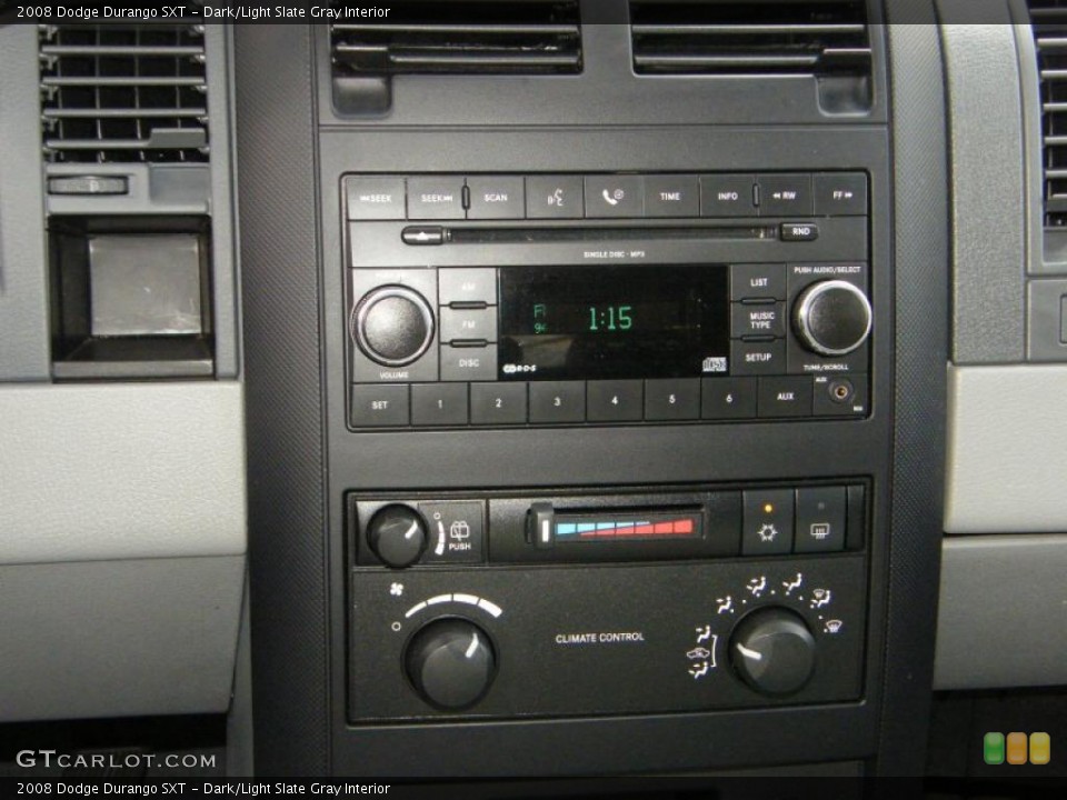 Dark/Light Slate Gray Interior Controls for the 2008 Dodge Durango SXT #39142066