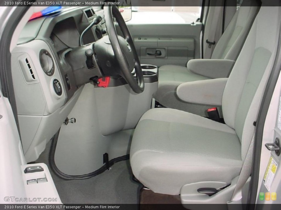 Medium Flint Interior Photo for the 2010 Ford E Series Van E350 XLT Passenger #39142722