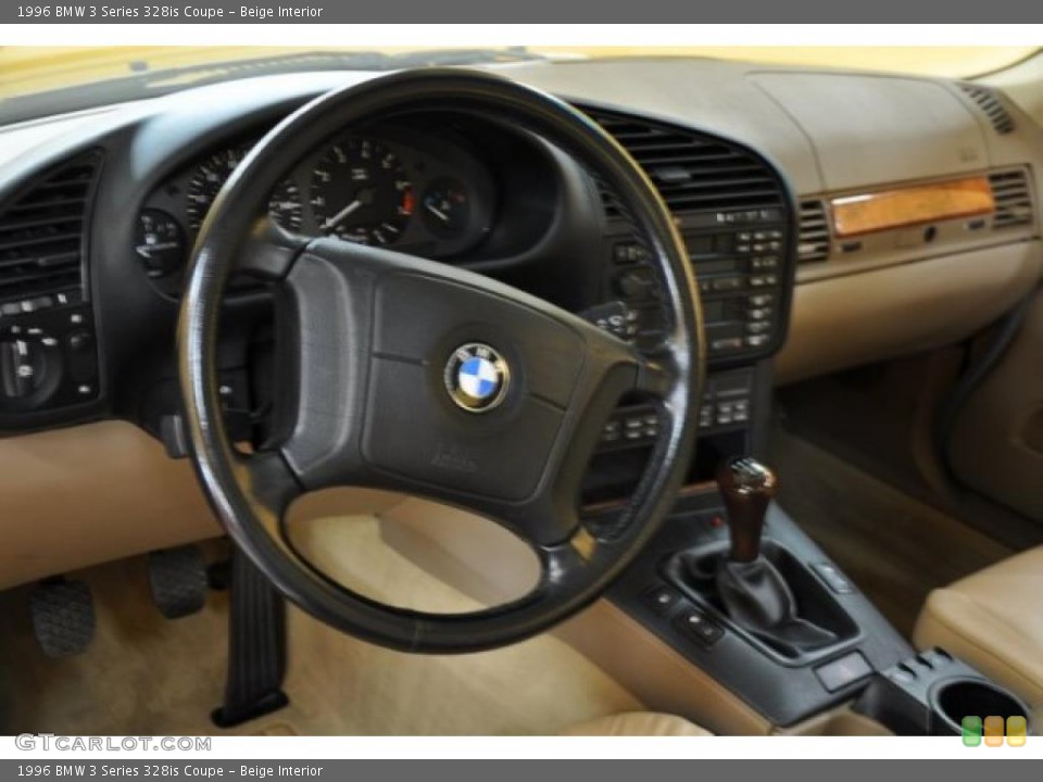 Beige Interior Dashboard for the 1996 BMW 3 Series 328is Coupe #39143218