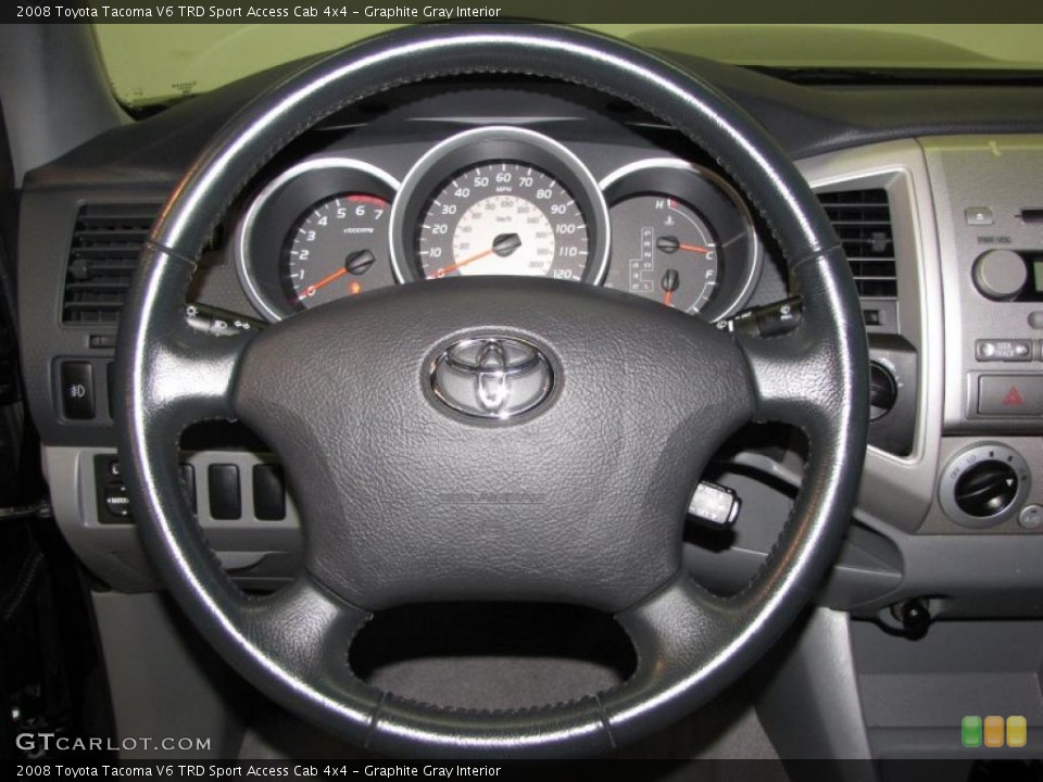 Graphite Gray Interior Dashboard for the 2008 Toyota Tacoma V6 TRD Sport Access Cab 4x4 #39143650