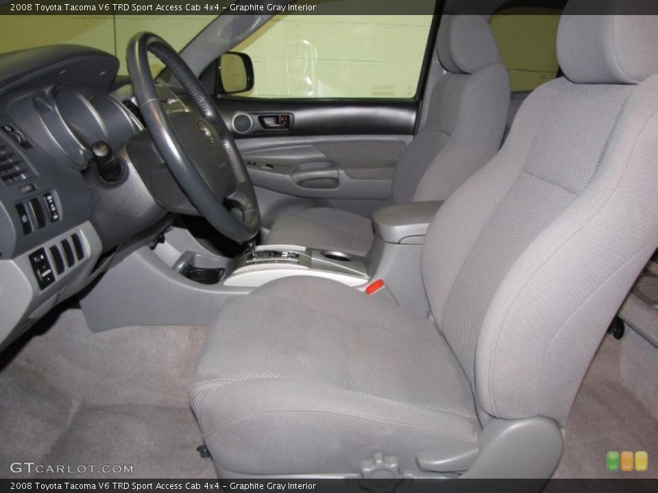Graphite Gray Interior Photo for the 2008 Toyota Tacoma V6 TRD Sport Access Cab 4x4 #39143682