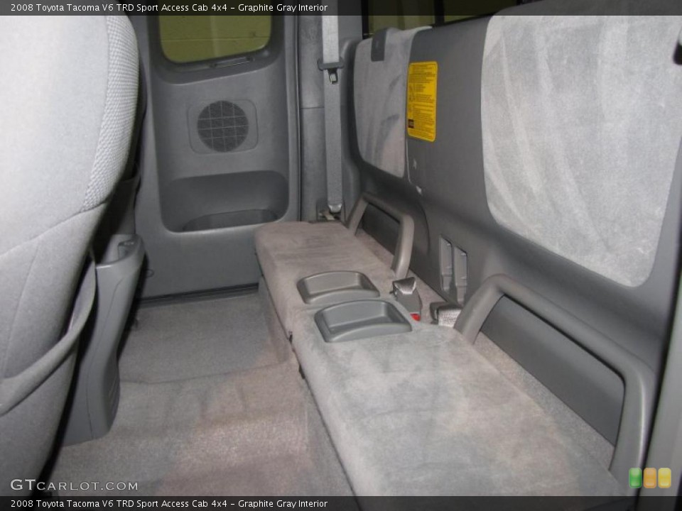 Graphite Gray Interior Photo for the 2008 Toyota Tacoma V6 TRD Sport Access Cab 4x4 #39143694