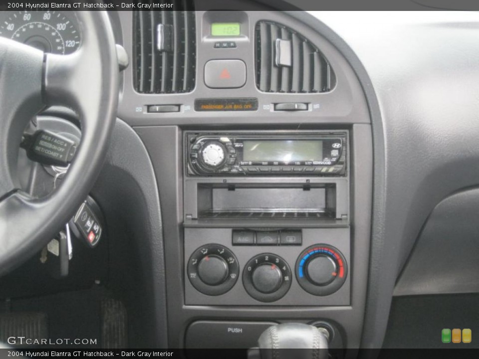 Dark Gray Interior Controls for the 2004 Hyundai Elantra GT Hatchback #39143794