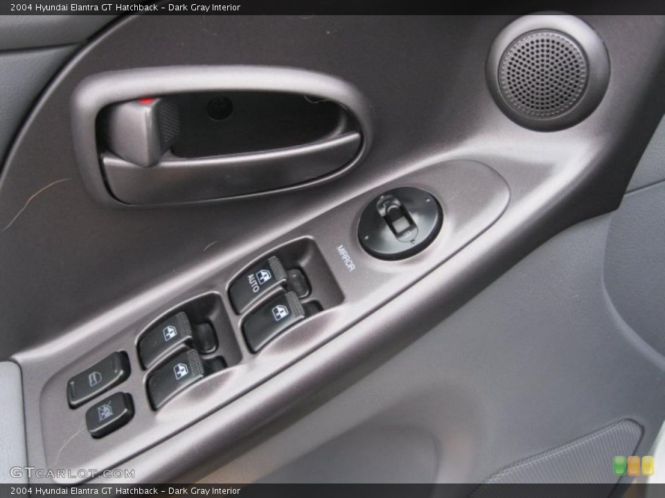 Dark Gray Interior Controls for the 2004 Hyundai Elantra GT Hatchback #39143838