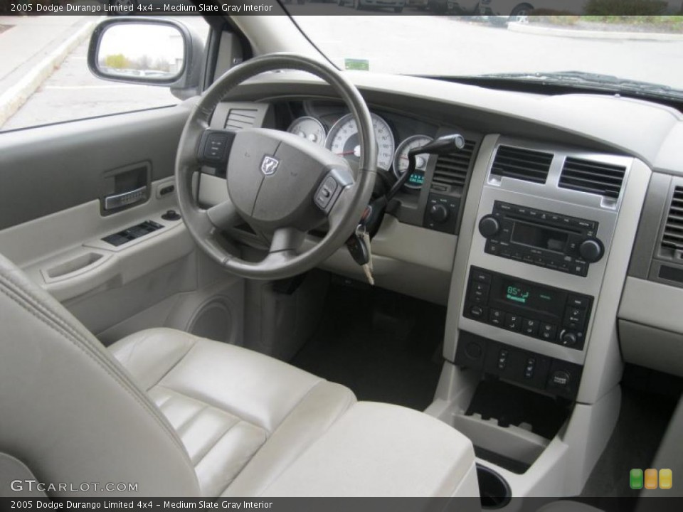 Medium Slate Gray Interior Dashboard for the 2005 Dodge Durango Limited 4x4 #39144002