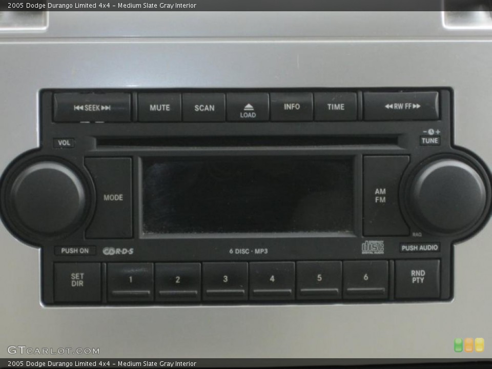 Medium Slate Gray Interior Controls for the 2005 Dodge Durango Limited 4x4 #39144014