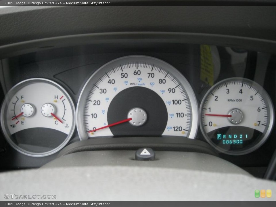 Medium Slate Gray Interior Gauges for the 2005 Dodge Durango Limited 4x4 #39144290