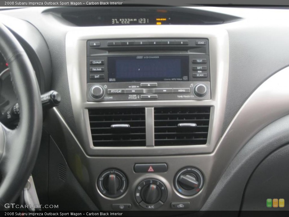 Carbon Black Interior Controls for the 2008 Subaru Impreza Outback Sport Wagon #39144626