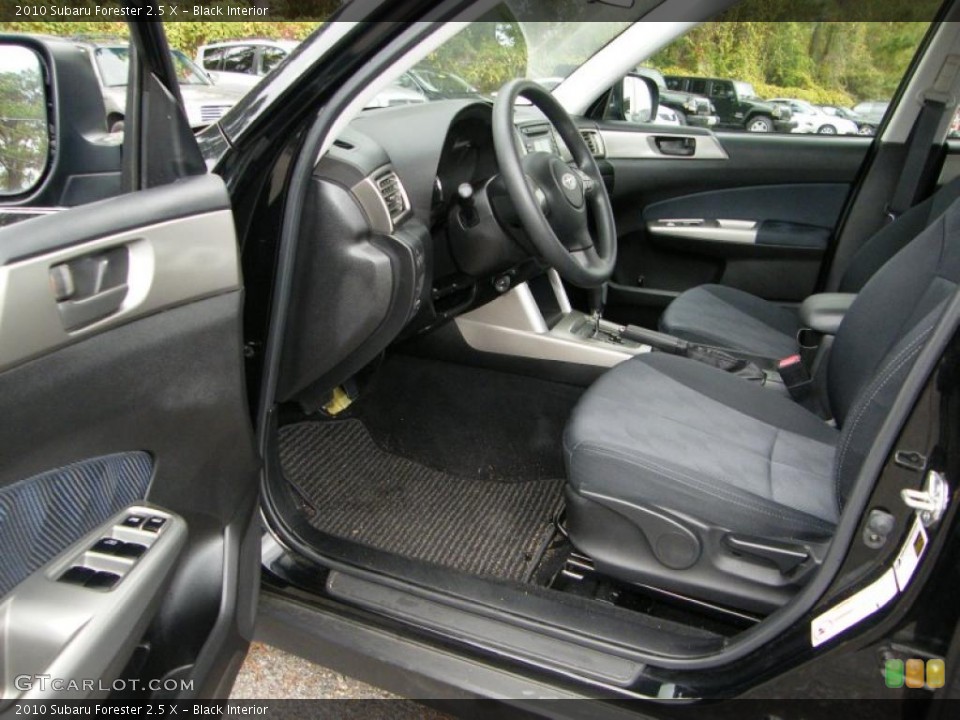 Black Interior Photo for the 2010 Subaru Forester 2.5 X #39145098