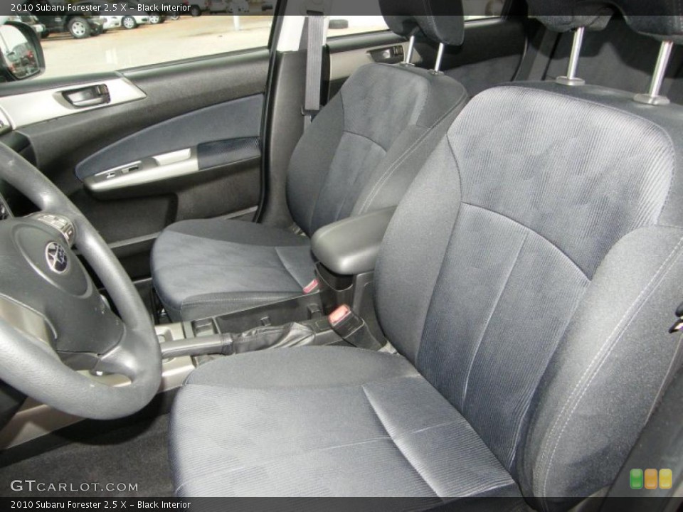 Black Interior Photo for the 2010 Subaru Forester 2.5 X #39145114